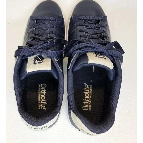 Mens Size 10 K-Swiss Court Casper Tennis Sneakers Navy Blue - Picture 8 of 10